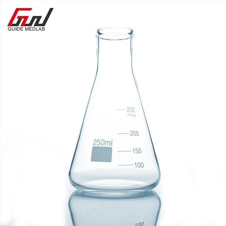 5 laboratory erlenmeyer flask 250ml