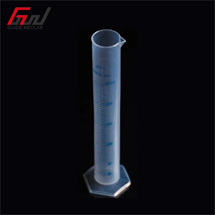 4 clear graduated cylinder 250ml